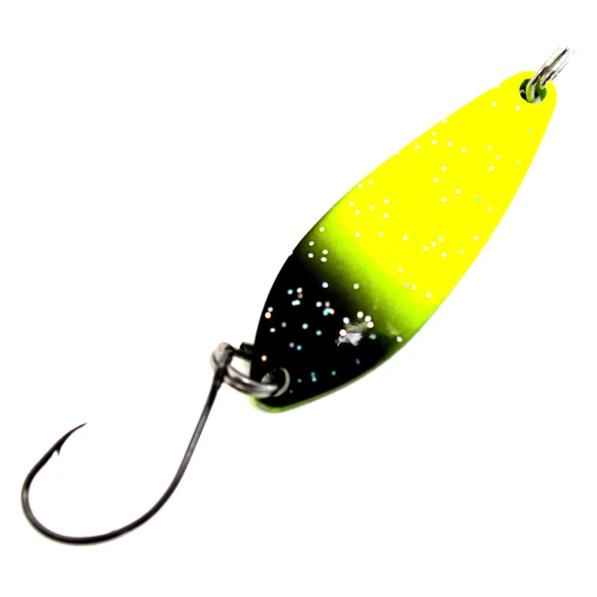 EFT Trout Wave Spoon 3.5g orange yellow glitter — perl-yellow black glitter 3.50