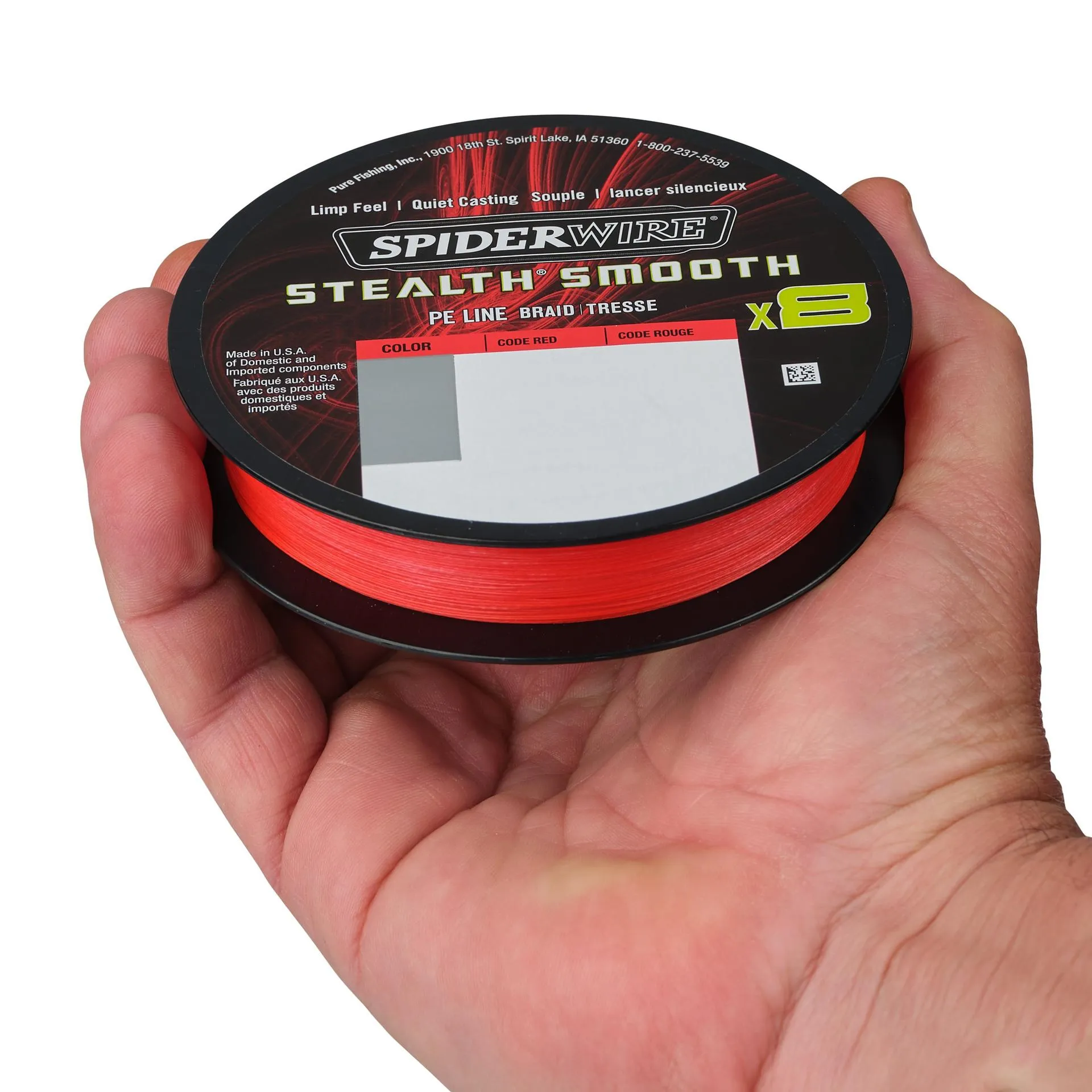 SPIDERWIRE Stealth Smooth 8 Braid 0,15mm 150m Code Red 16,5kg geflochten