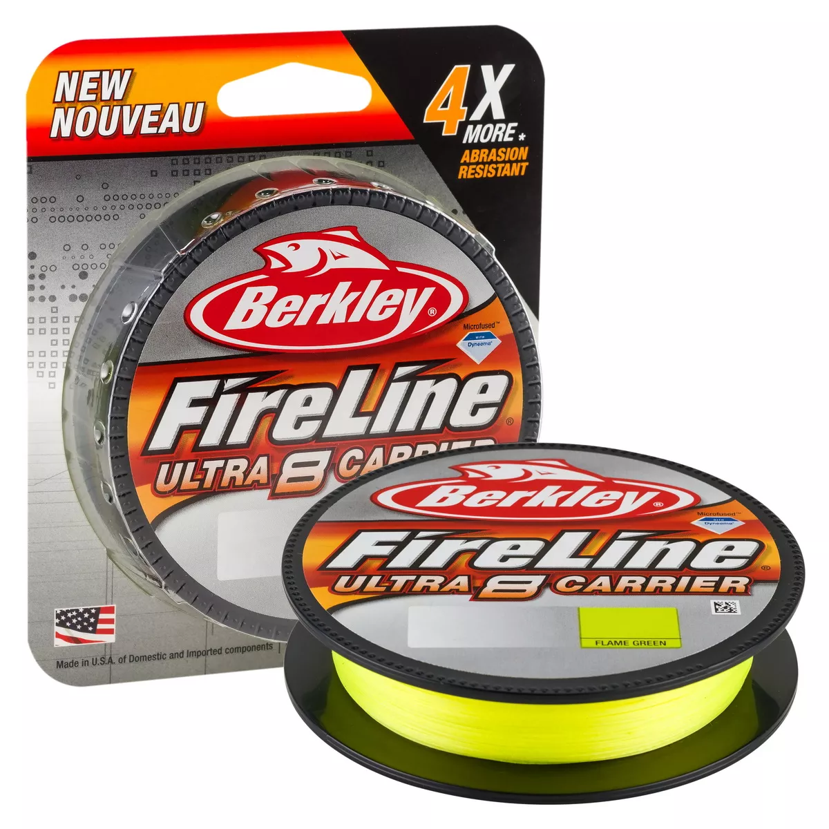 BERKLEY Fireline Ultra 8 1800m 0.25 Fluo Green geflochtene Angelschnur
