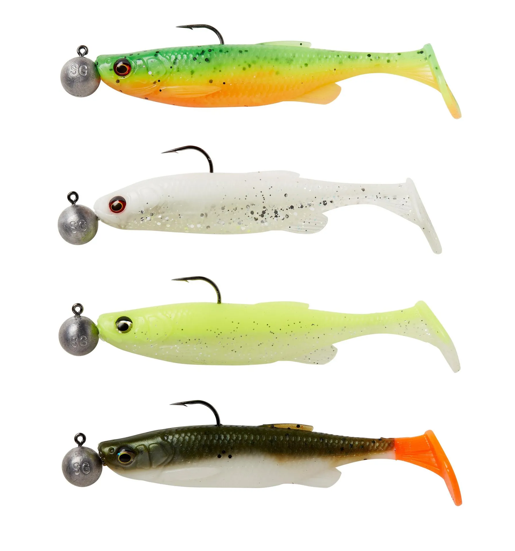 Savage Gear FAT MINNOW T-TAIL RTF 7.5CM 5G S DW MIX Gummifische,Twister