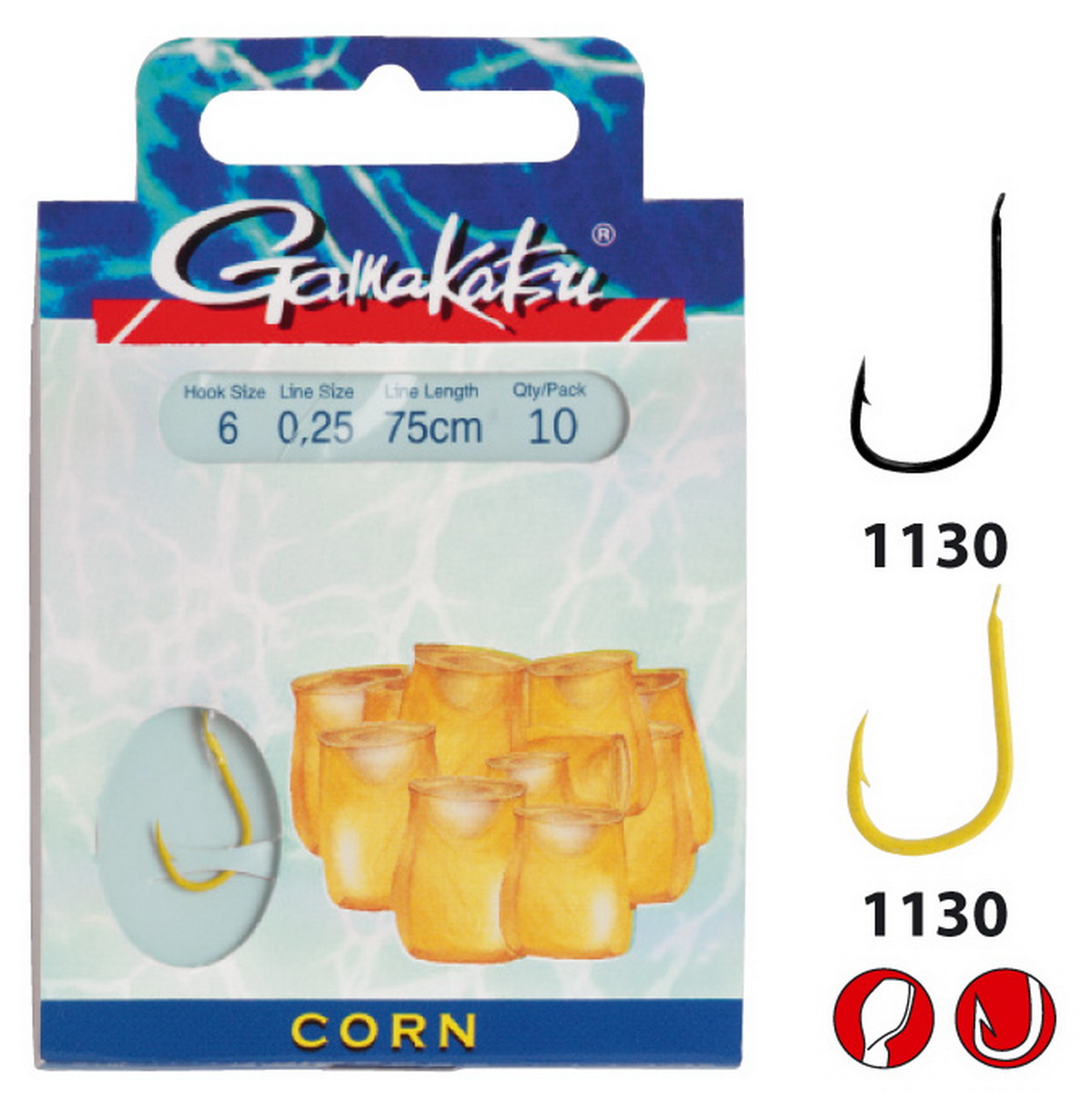 GAMAKATSU G- 2210G Corn 60cm 8 0,22mm GAMAKATSU G- 2210G Corn 60cm 8 0,22mm