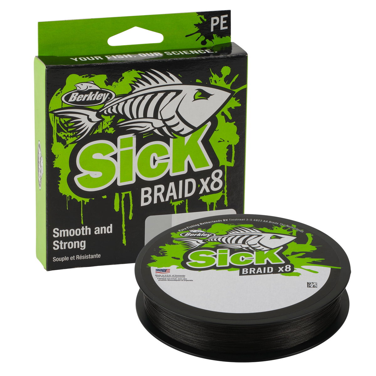 BERKLEY Sick Braid 8X Black 0.06 mm 150m 5.4kg BERKLEY Sick Braid 8X Black 0.06 mm 150m 5.4kg