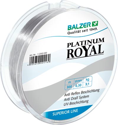BALZER Platinum Royal, monofile Angelschnur, mono line BALZER Platinum Royal, monofile Angelschnur, mono line