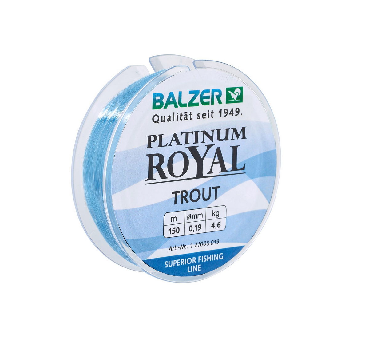 BALZER Platinum Royal Trout chartreuse 150m 0,19mm — 150 blau 0.22