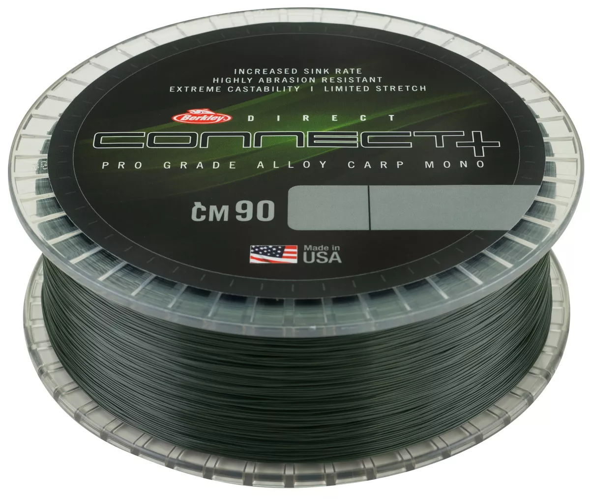 BERKLEY EConnect CM90 1200m 0.40mm Weedy Green monofile Nylon Angelschnur