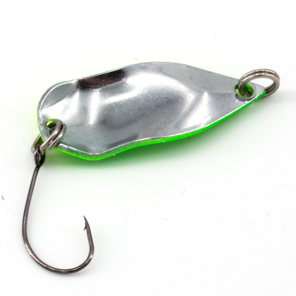 EFT Trout Splash Spoon 2.5g green yellow glitter