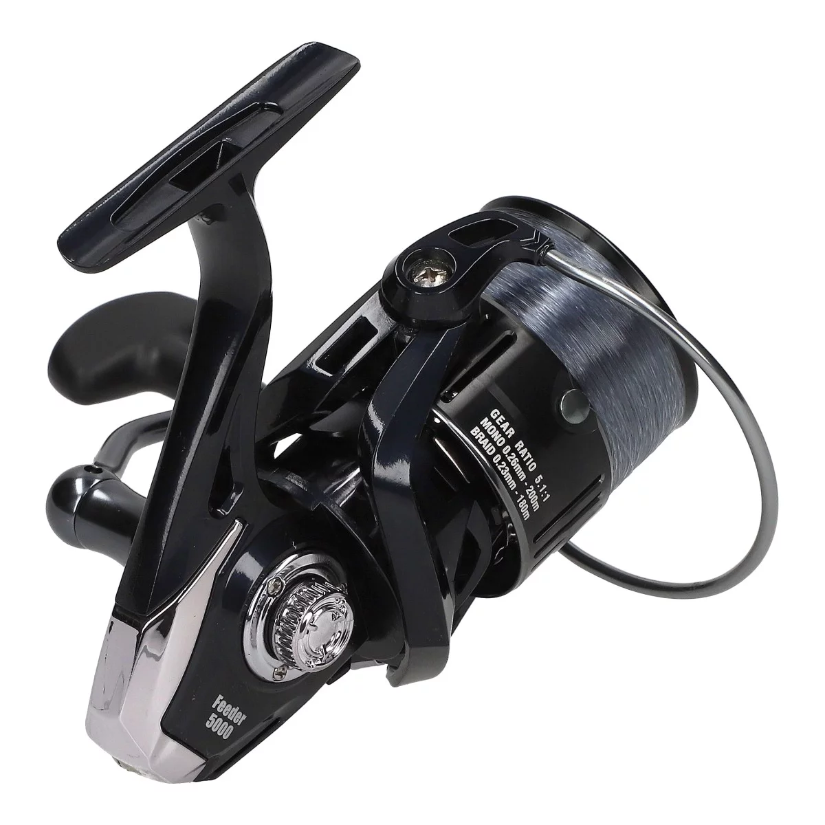 MOSTAL Feeder Champ No.1 3,30m / bis 120g Combo mit Feeder 5000 Mono Rolle Seitenansicht