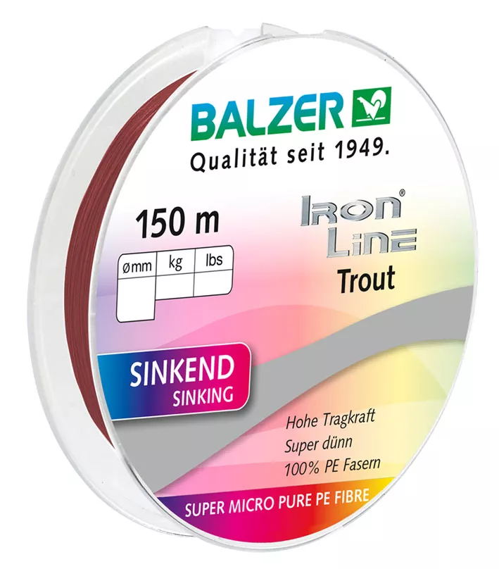 BALZER Ironline Trout, sinkend, 0,06mm, 150m 1st