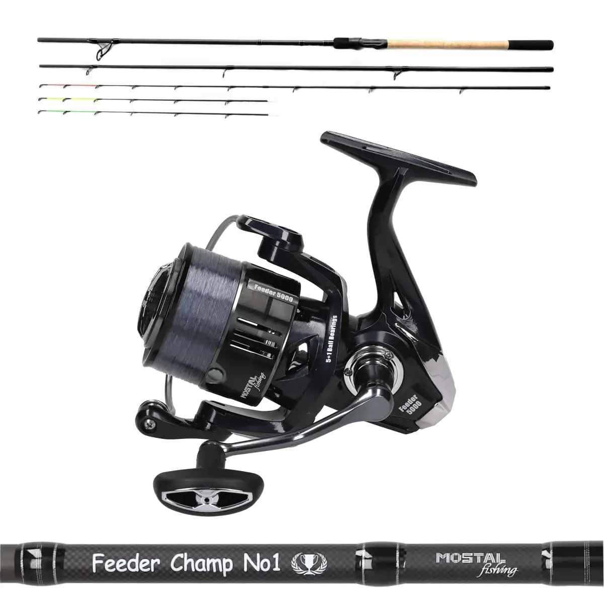 MOSTAL Feeder Champ NO.1 180g 3.90m Combo mit Feeder 5000 Mono