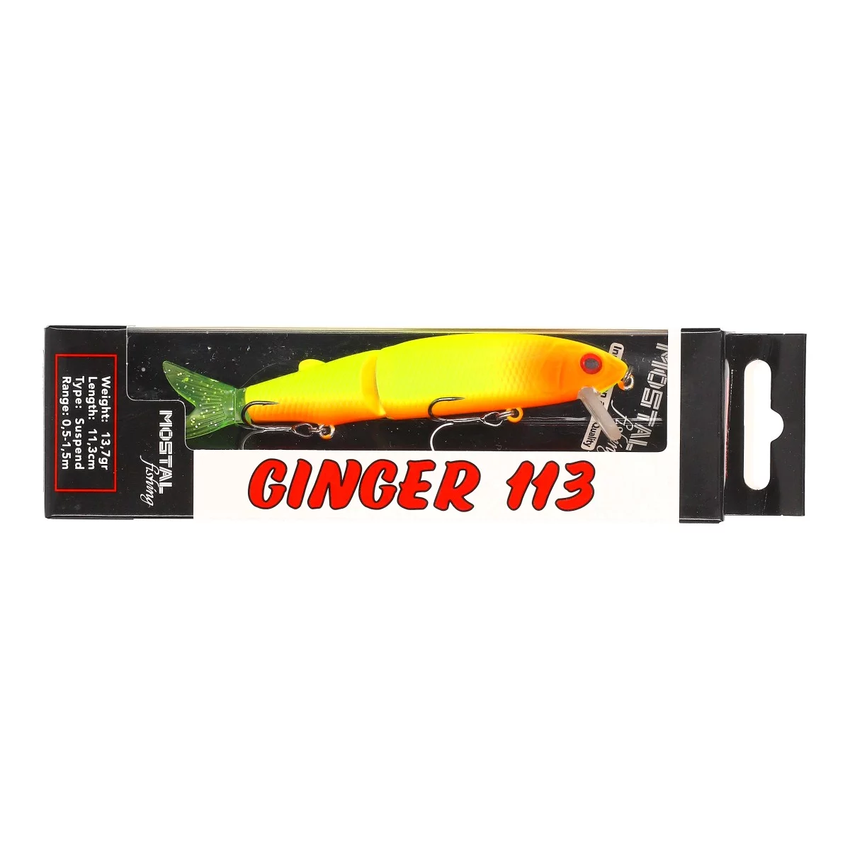 MOSTAL Ginger 113 Yellow Red Head suspending