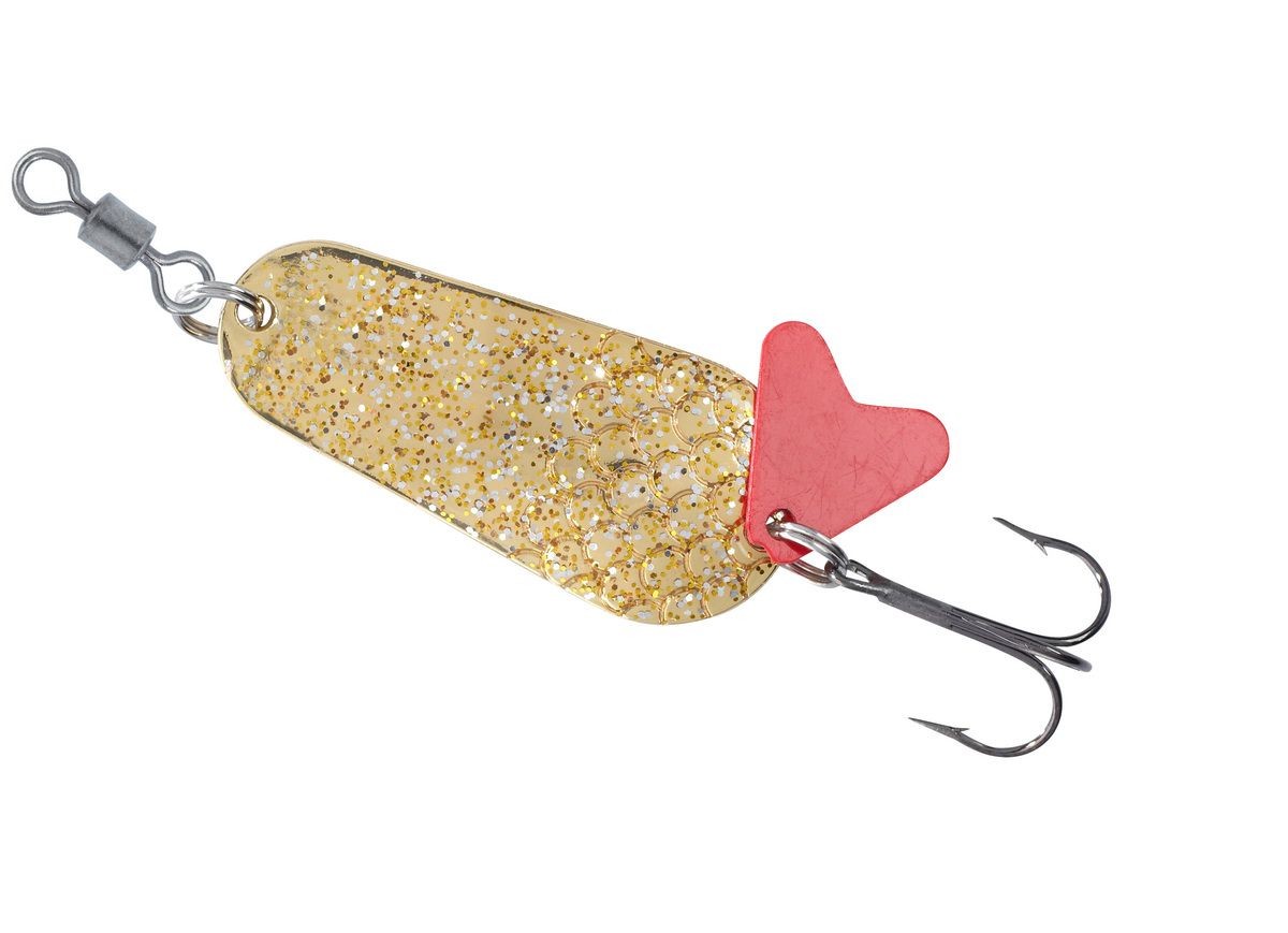 BALZER Colonel Star Dust Blinker Silber-Rot 6g 33mm — Gold 30.0