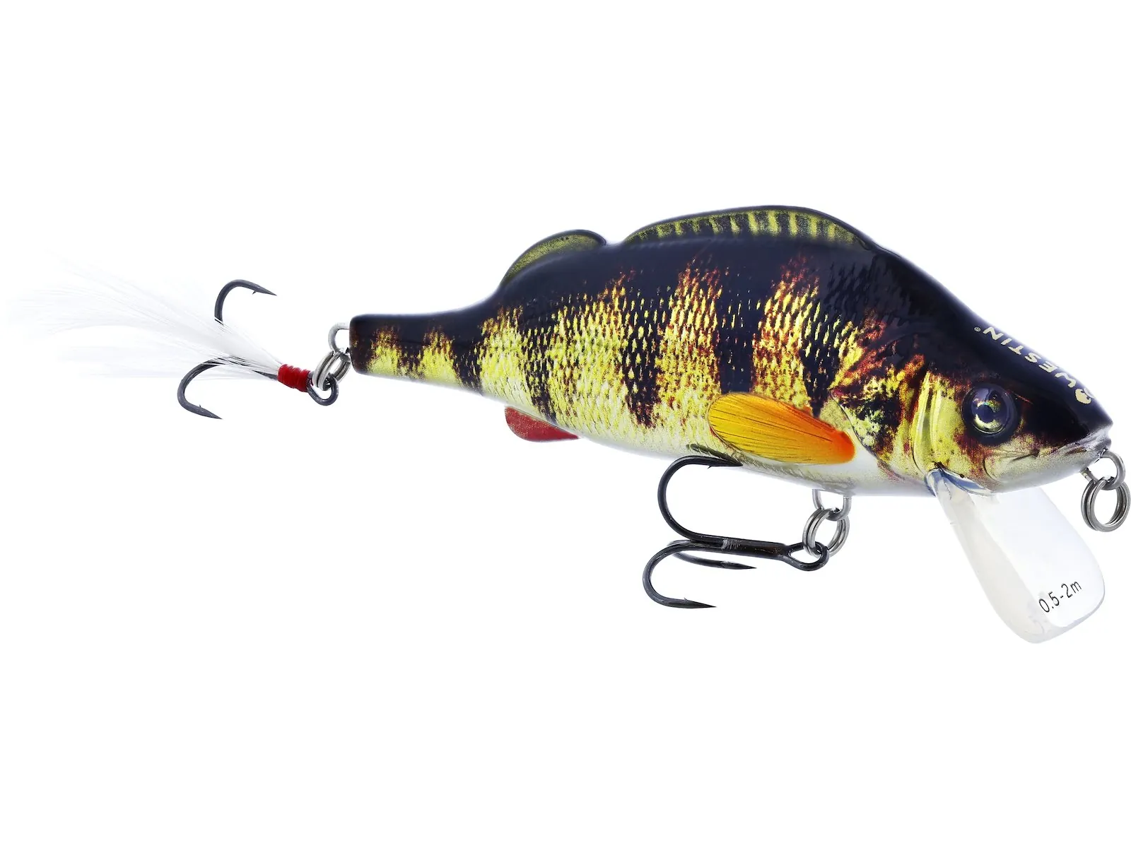 Percy the Perch (HL) 4"/10 cm 20 g Floating Bling Perch – Detailansicht