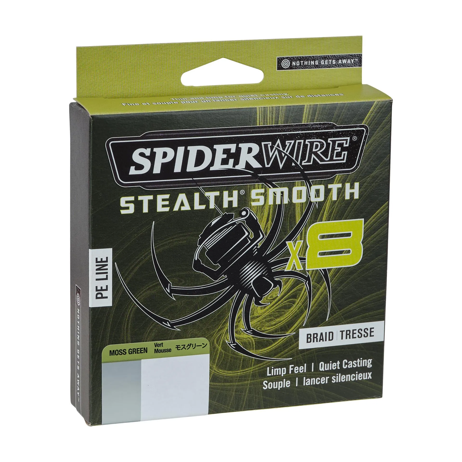SPIDERWIRE Stealth Smooth 8 Braid 0,07mm 150m Moss Green 6,0kg geflochten
