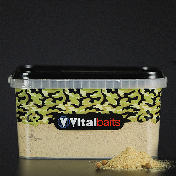 VITALBAITS Groundbait NUTTY CRUNCH BUCKET 3 kg VITALBAITS Groundbait NUTTY CRUNCH BUCKET 3 kg