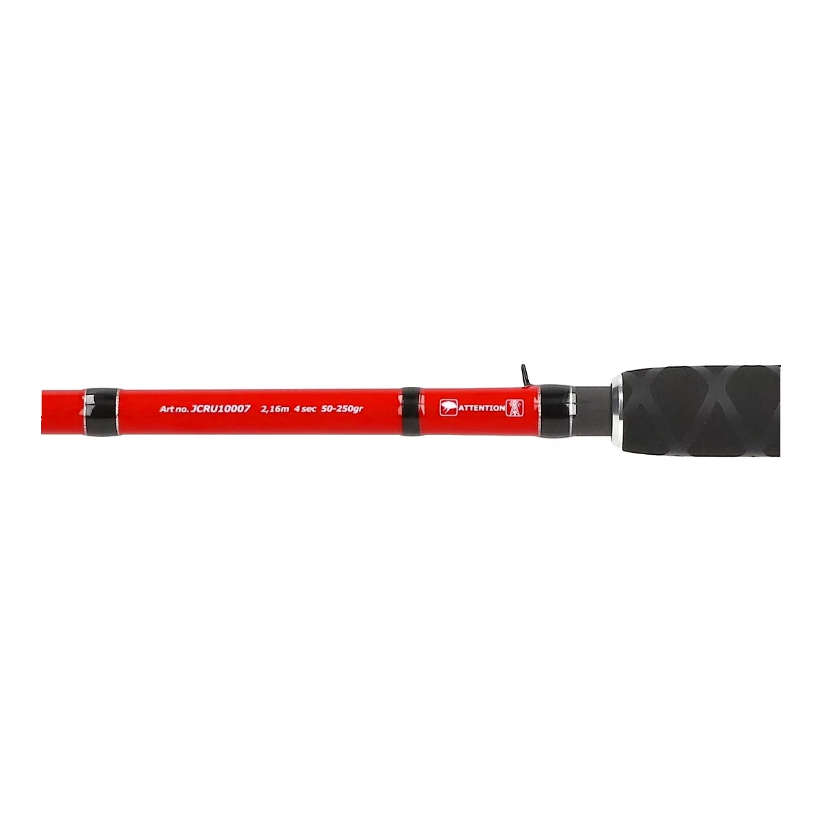 James Cook Norge Travel Jigger 2,16m 4pcs 50-250g Combo mit Seafisher 5000 Braid Detail Griff