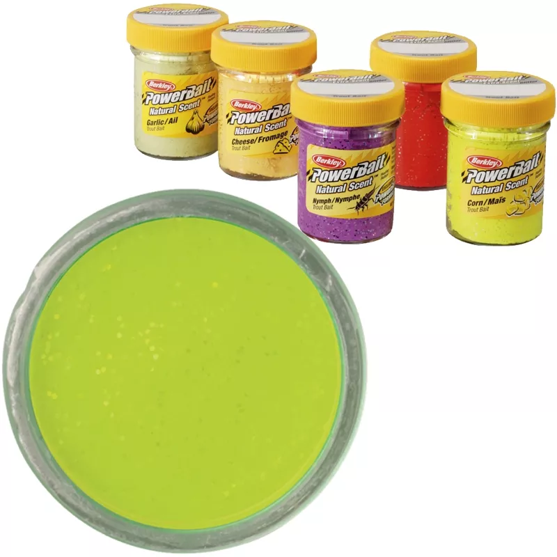 BERKLEY Natural Scent Glitter Liver - chartreuse 50g