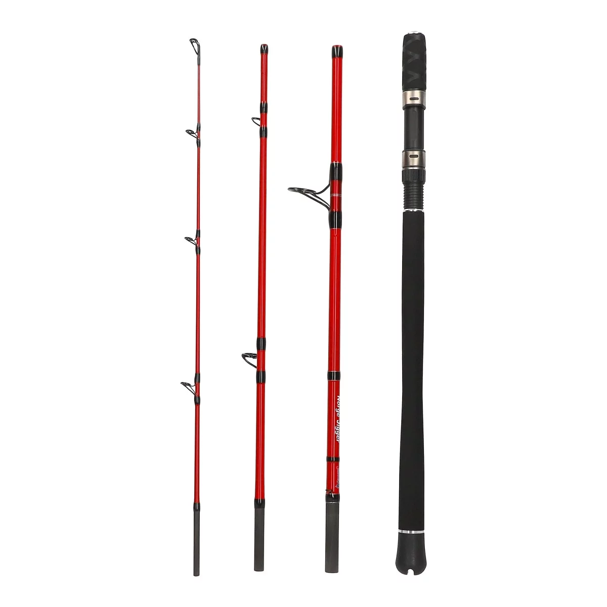 James Cook Norge Travel Jigger 2,16m 4pcs 50-250g Combo mit Seafisher 5000 Braid Detailansicht