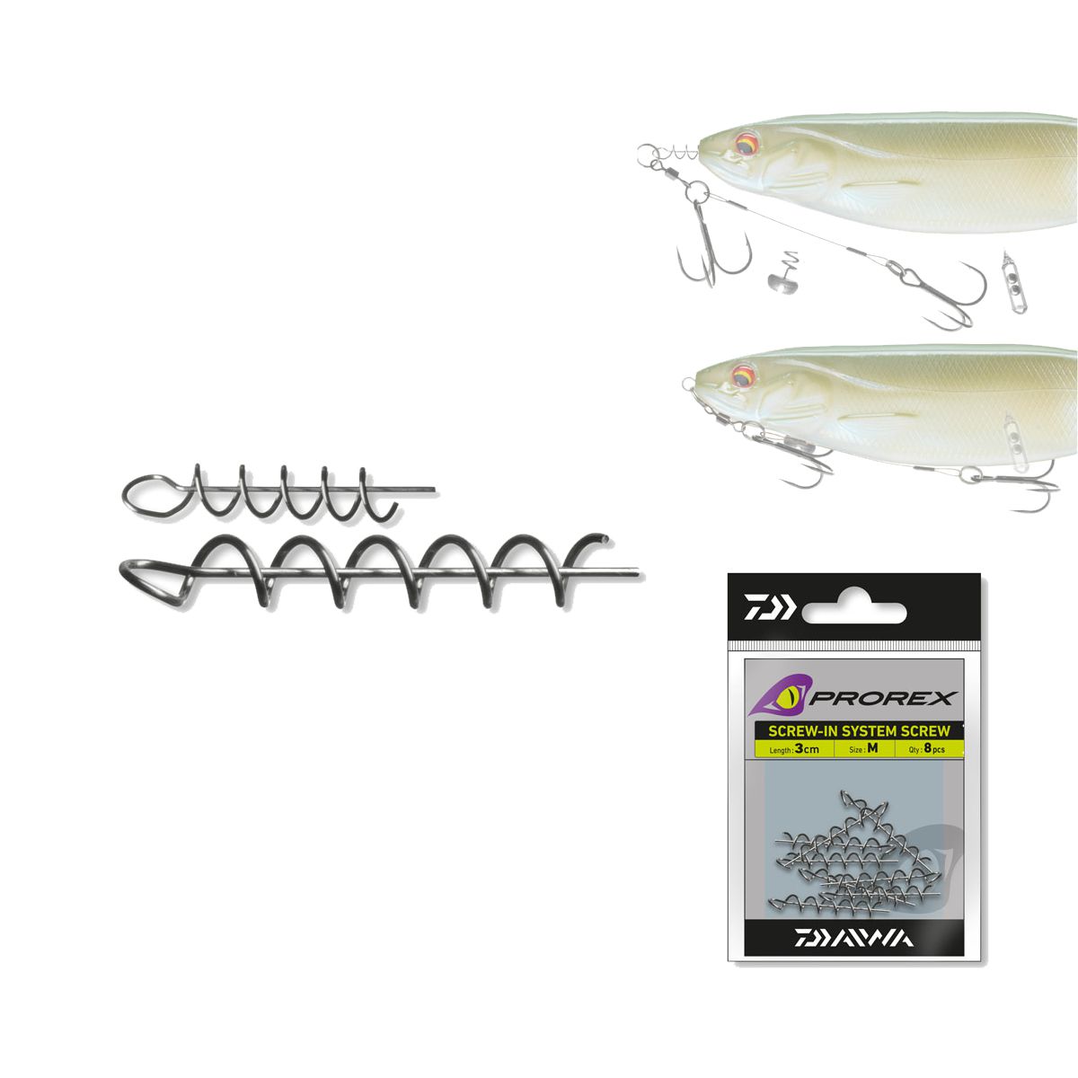 DAIWA PROREX SCREW-IN SCHRAUBSPIRALE DAIWA PROREX SCREW-IN SCHRAUBSPIRALE