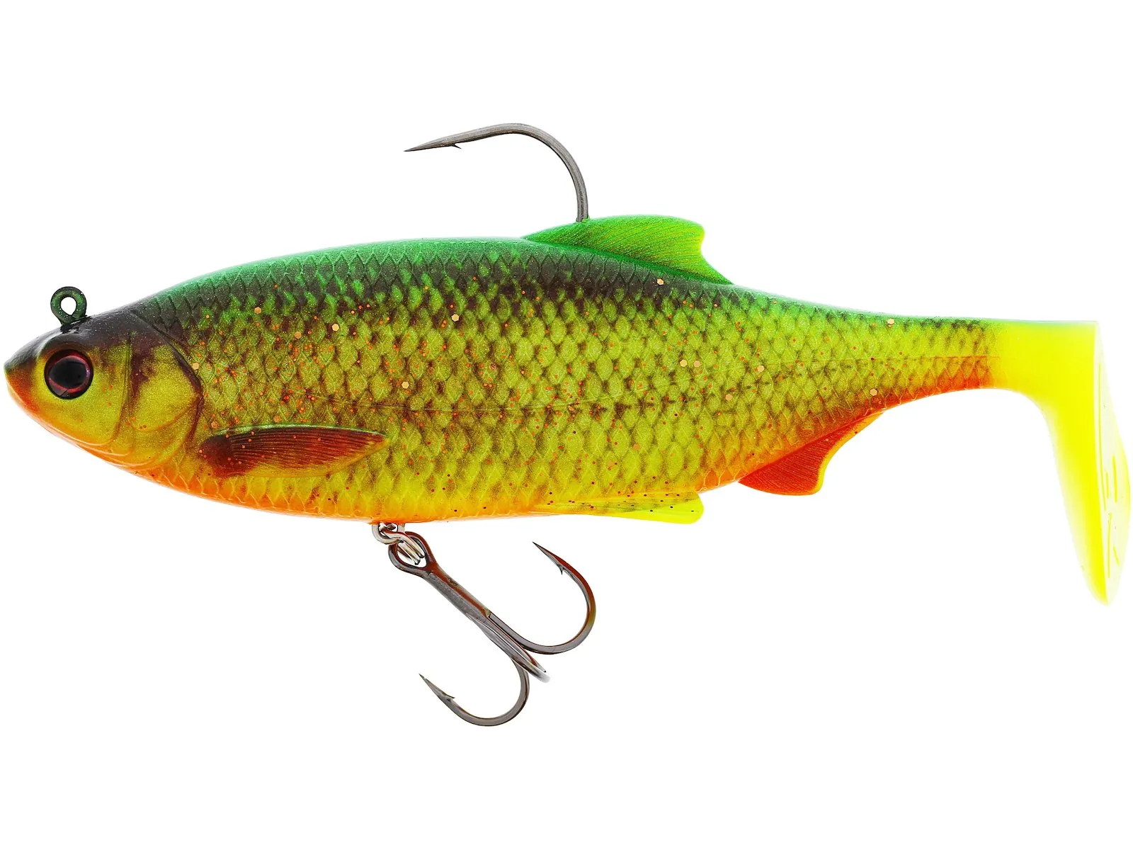 Westin Ricky The Roach Shadtail R2F 14cm 57g Sinking Firetiger - Gummifisch