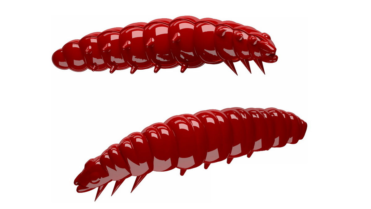 LIBRA LURES Larva 30 Cheese 001-White 15st, Forellenköder, schwimmend und aromatisiert — 2.50 Red Cheese
