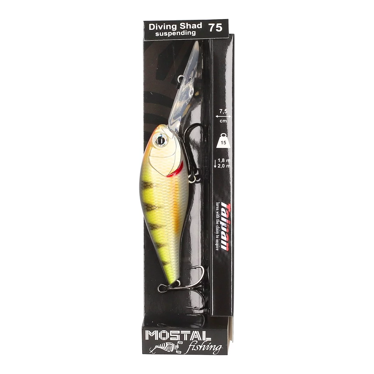 TAIPAN Diving Shad Perch 62mm