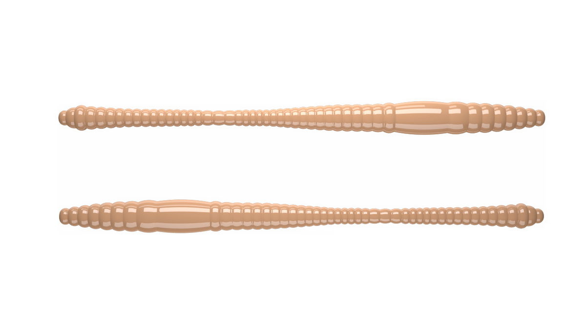 LIBRA LURES Dying Worm 80 Cheese 038-brown 12st, Forellenköder, schwimmend und aromatisiert — 7.00 Pellets Cheese