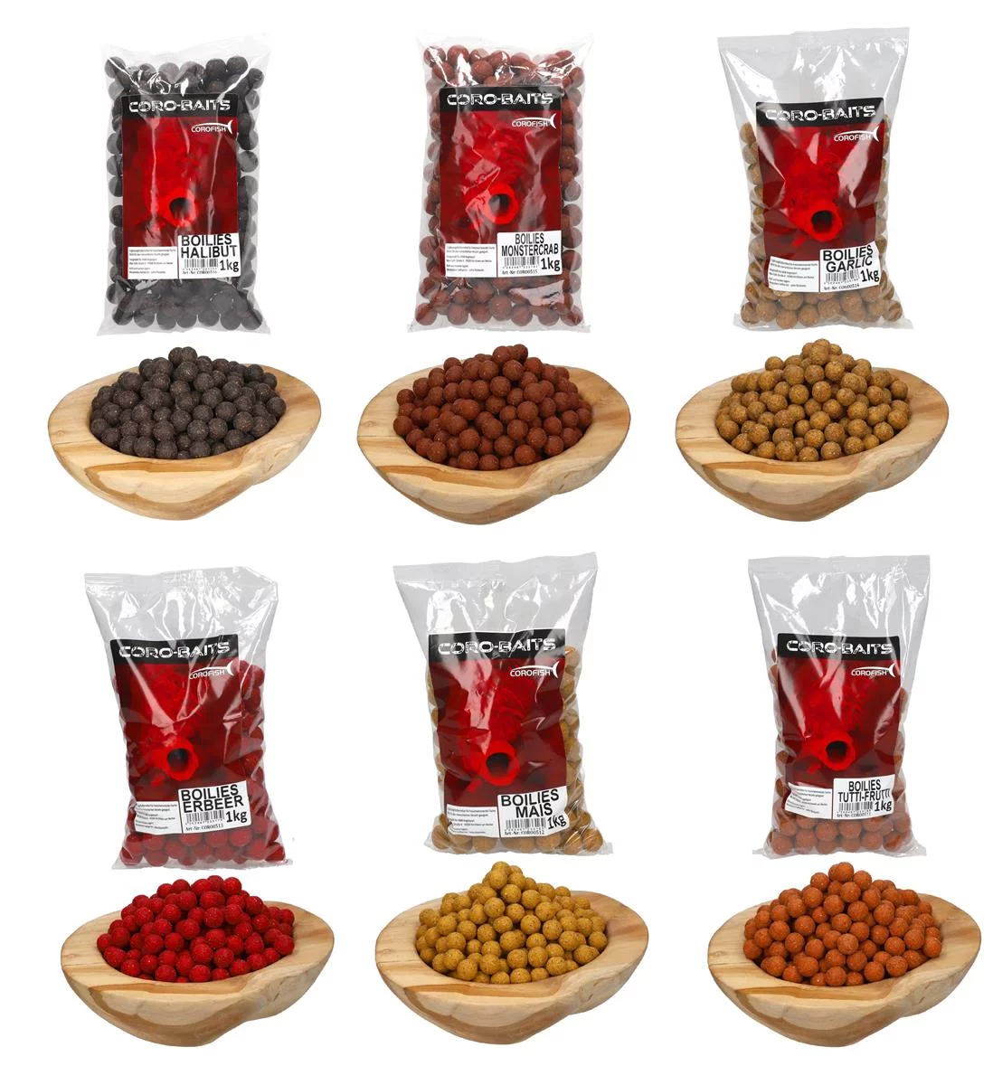 COROFISH Coro-Bait Boilies Tutti-Frutti 20mm 1kg orange — 0.20 1000 Erdbeer