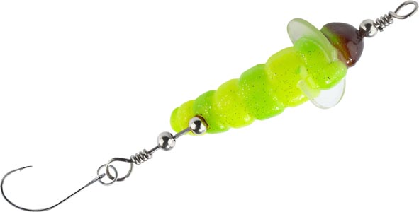 BALZER Trout Attack Killer Made mit Einzelhaken gelb-grün UV, 4cm,