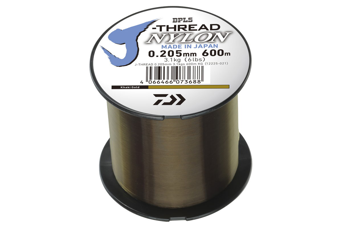 DAIWA J-Threads DPLS khaki gold 0.205mm 3.10kg 600m 1Stk. monofile Angelschnur