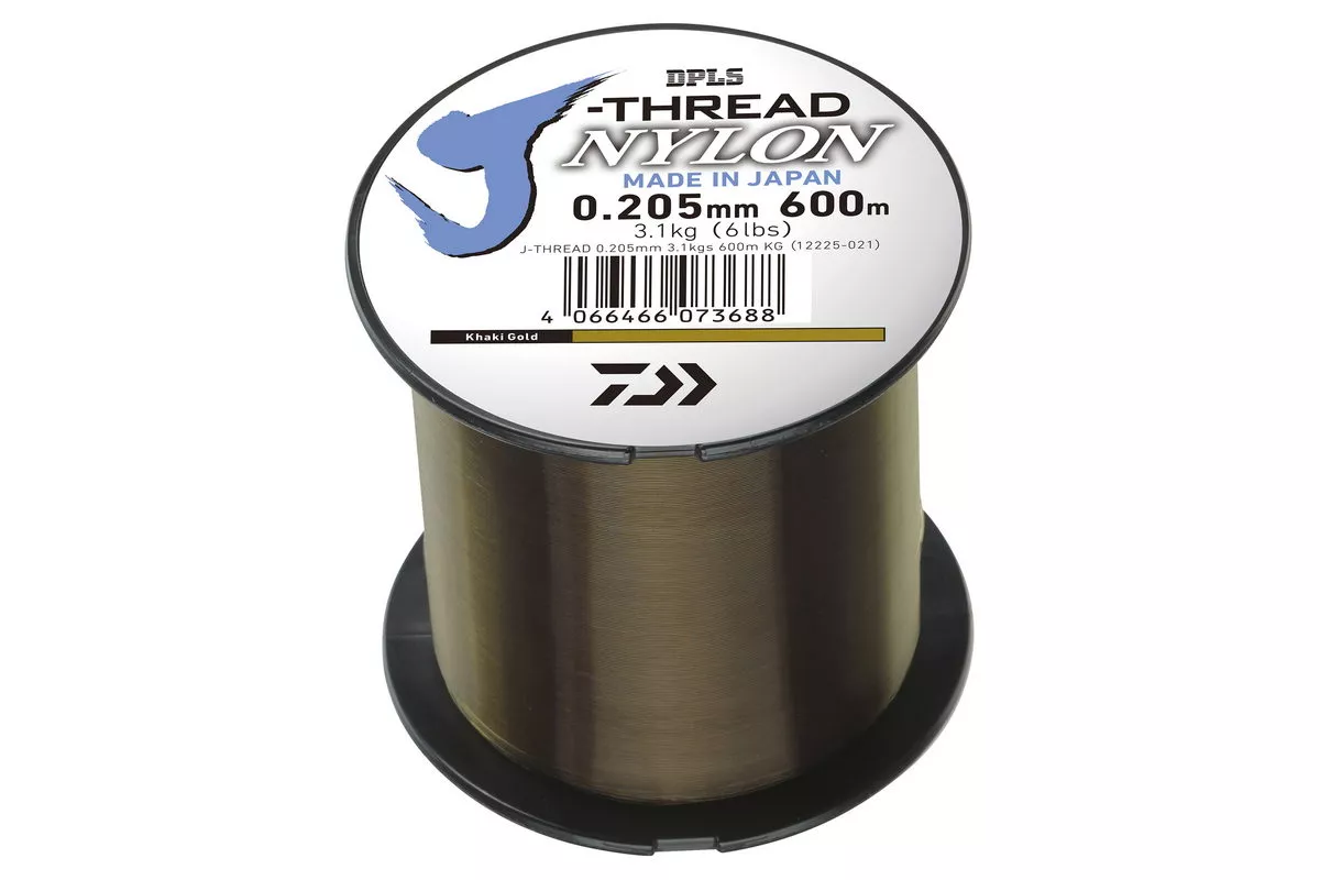 DAIWA J-Threads DPLS khaki gold 0.205mm 3.10kg 600m 1Stk. monofile Angelschnur