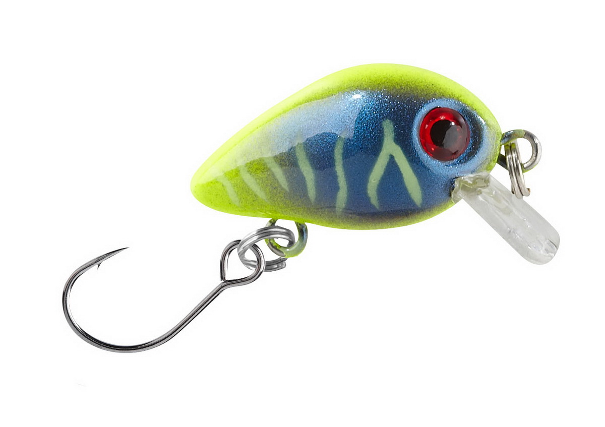BALZER Wobbler Trout Crank mit Einzelhaken Gelb-Blau3cm