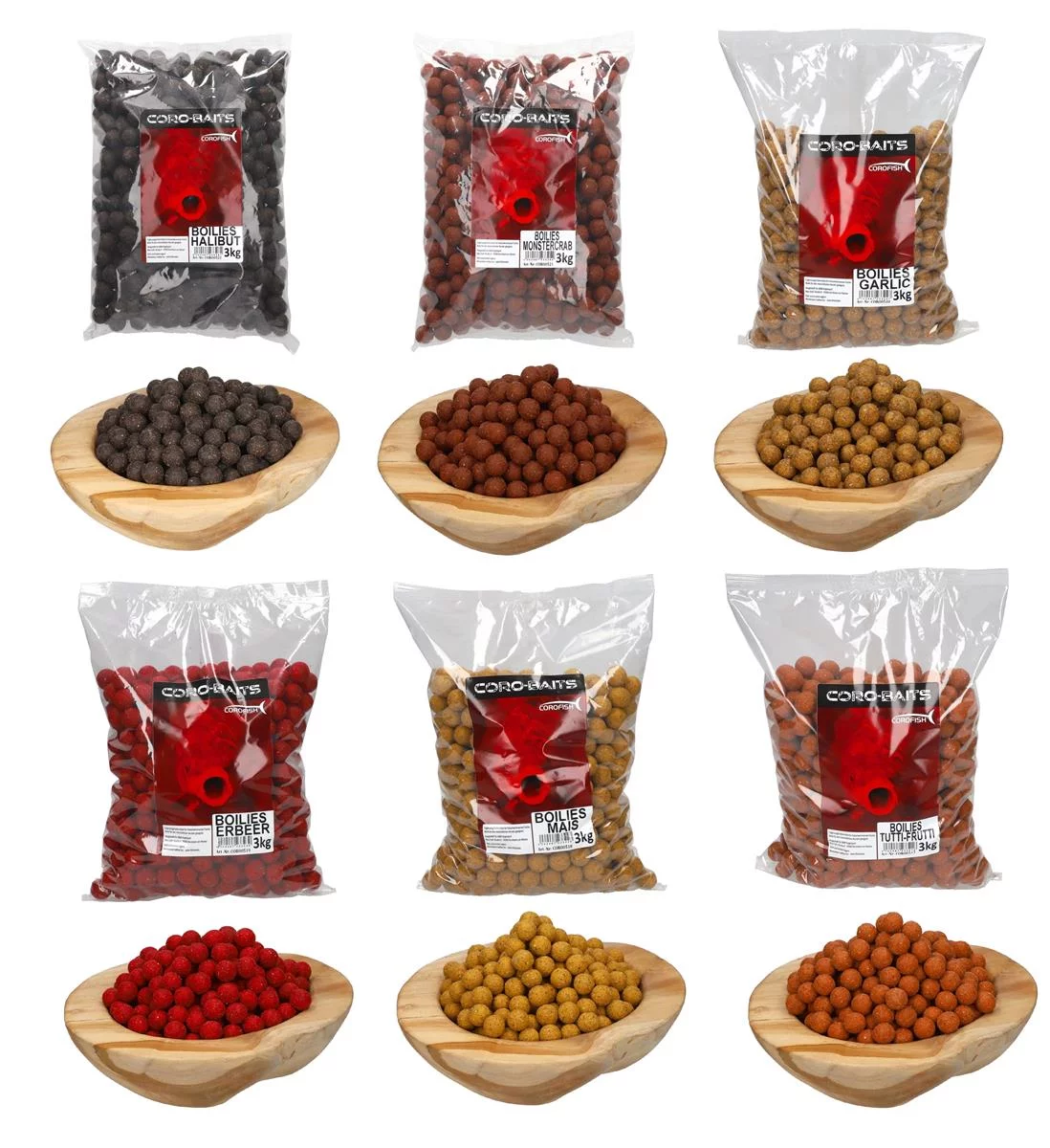 COROFISH Coro-Bait Boilies Tutti-Frutti 20mm 1kg orange — 0.20 3000 Garlic