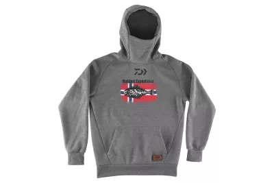 DAIWA D-Vec Hoodie Feel Alive grau #M Kapuzenpullover grau — Perch XL