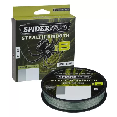 SPIDERWIRE Stealth Smooth 8 Braid 0,11mm 150m HI-Vis Yellow 10,3kg geflochten — 150 Moss Green 0.05