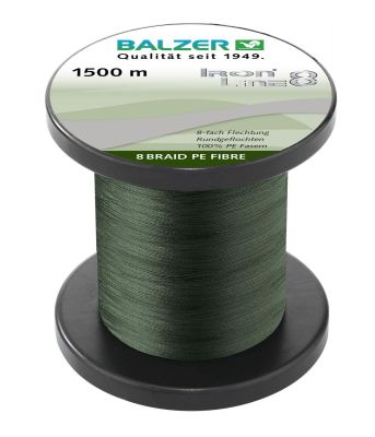 BALZER Iron Line 8 Multicolor 1500m 0,15mm 10,7kg — 1500 grün 0.14