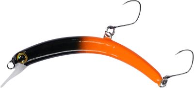 BALZER Forellen Wobbler PEACHY Black Albino, 5,7cm sinkend 1st — 5.70 Orange-Schwarz