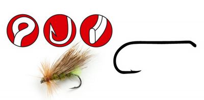 GAMAKATSU LS-Fly Hook F11 Black  4 — 2