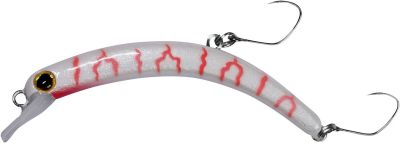 BALZER Forellen Wobbler PEACHY Black Albino, 5,7cm sinkend 1st — 5.70 Albino