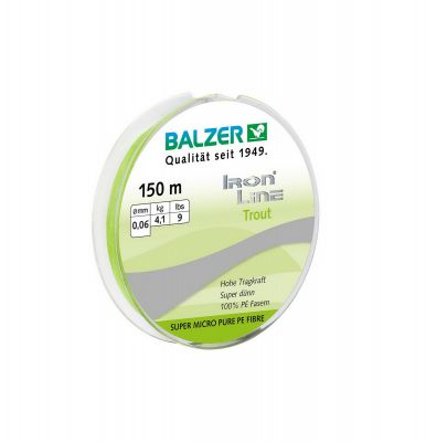 BALZER Ironline Trout 3-fach pink 150m 0,06mm — 150 chartreuse 0.06
