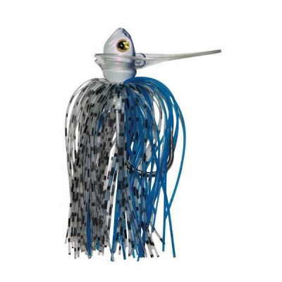 Tungsten Scrounger Jig 1oz. 5/0 28g Purple Pearl 1st — Blue Shad 5/0 28.0