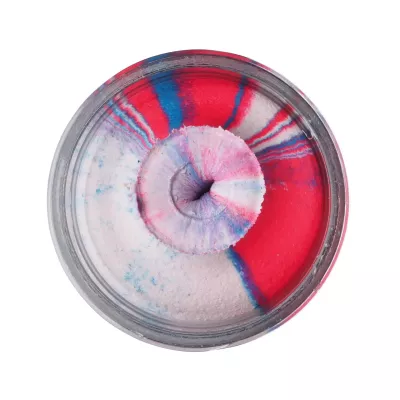 BERKLEY PowerBait Glitter Trout Dough Black Orange Glitter — Captain America