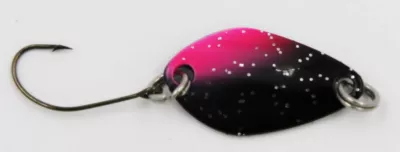 EFT Trout Swift Spoon 2.2g orange white glitter — purple black glitter 2.20