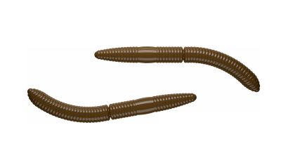 LIBRA LURES Fatty D'Worm 75 Krill 031-olive 8st, Forellenköder, schwimmend und aromatisiert — 6.50 Brown Knoblauch