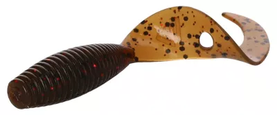MIKADO Köder - Twister 38mm/ Salty Carmel - 10st — 3.80 Brown Pumpkin