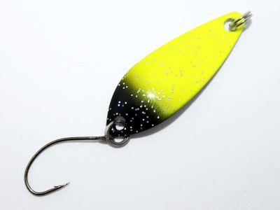 EFT Trout Dancer Spoon 4g green black glitter — perl-yellow black glitter 4.00