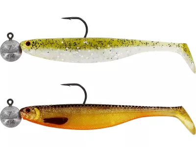 Westin ShadTeez Slim 12cm R 'N R 10g #6/0 2pcs Dark Water Mix 1 - Gummifisch — 10.0 Clear Water Mix 1