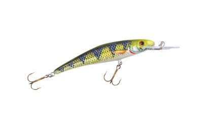 BALZER MK Adventure UV Booster NATURE Wobbler Deep Runner Barsch 9cm — 9.00 Barsch