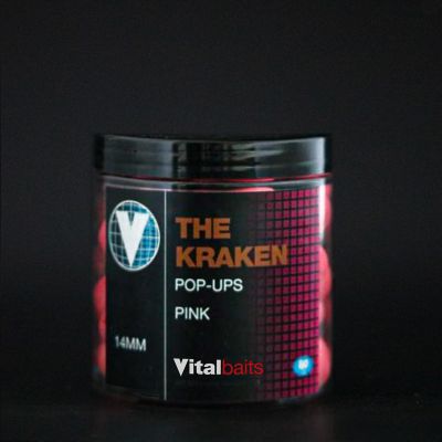 VITALBAITS Pop-ups NUTTY CRUNCH 14 mm 80 gr. — 14.0 Kraken PINK