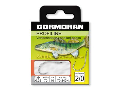 CORMORAN Profiline Wurmhaken M 299B brüniert 50cm #10 0.18mm 10Stk. — Zander 1