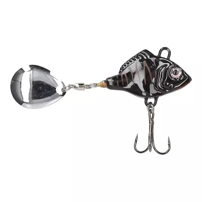 MOSTAL LCSJ Perlmutt 14g Spinnerjig Longcast Spinjig — Black Orange Tiger 14.0